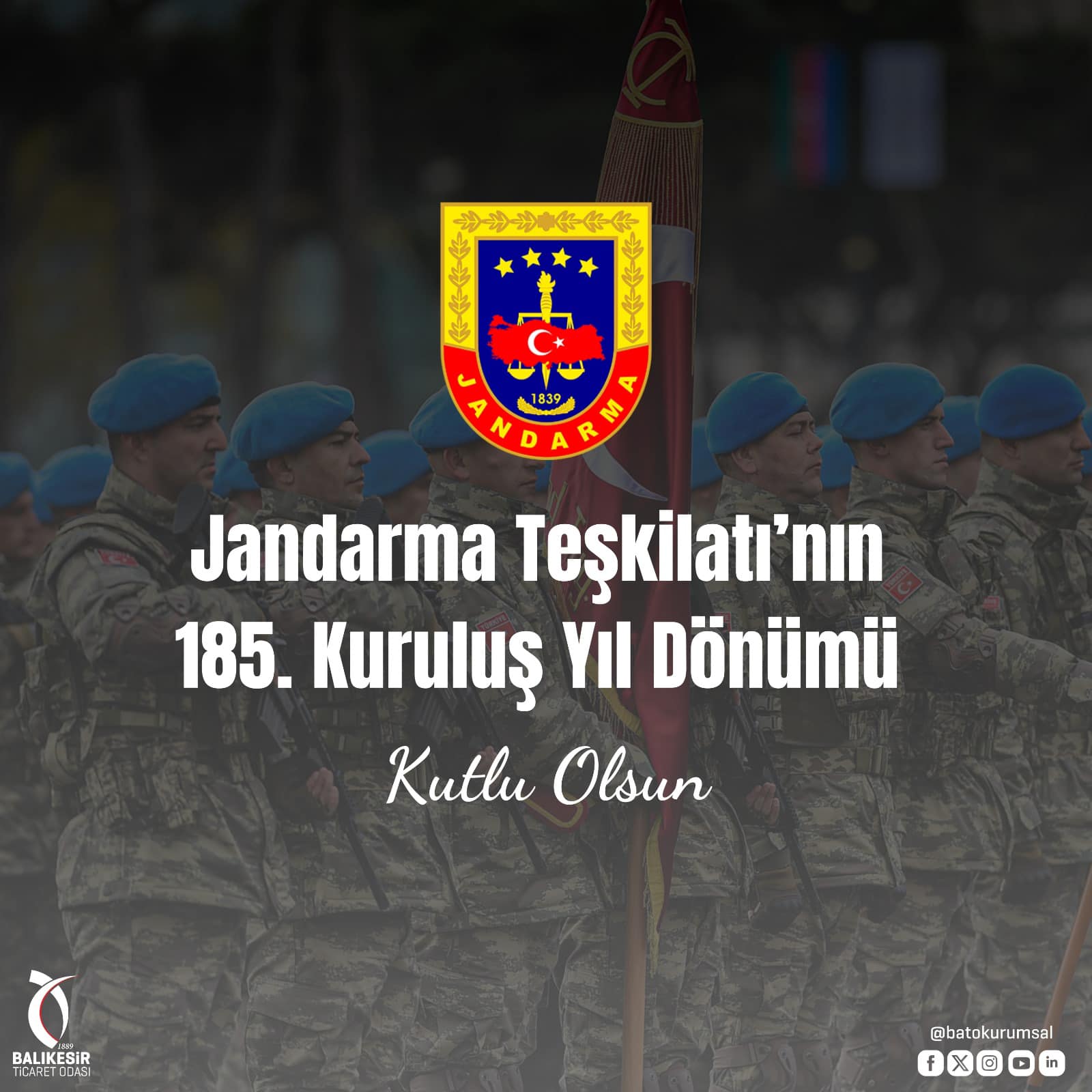 BTO’DAN JANDARMA MESAJI