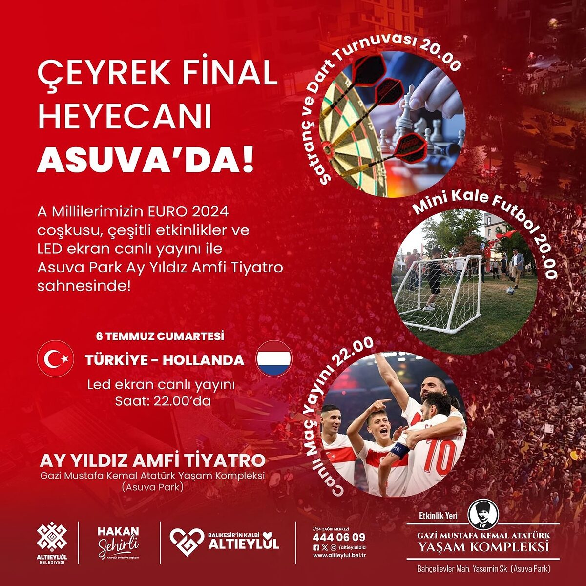 Türkiye – Hollanda Çeyrek Final Heyecanı Asuva’da Yaşanacak