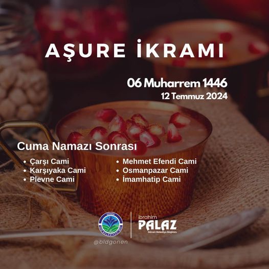 BAŞKAN  PALAZ’DAN AŞURE İKRAMI DAVETİ