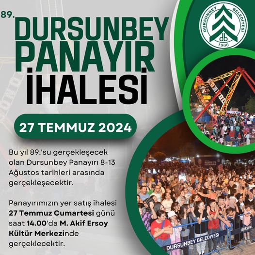 89. DURSUNBEY PANAYIRINA DOĞRU: HAZIRLIKLAR BAŞLADI