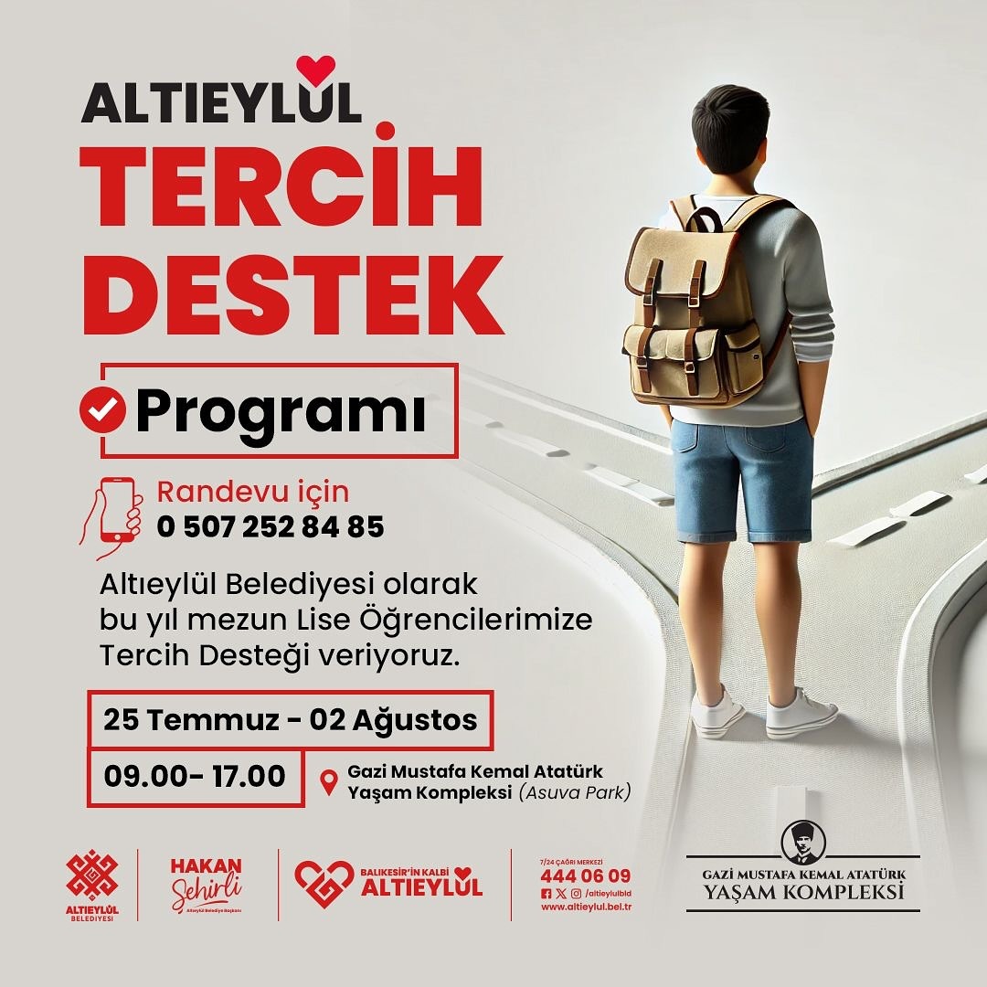 TERCİH DESTEĞİ ALTIEYLÜL’DEN