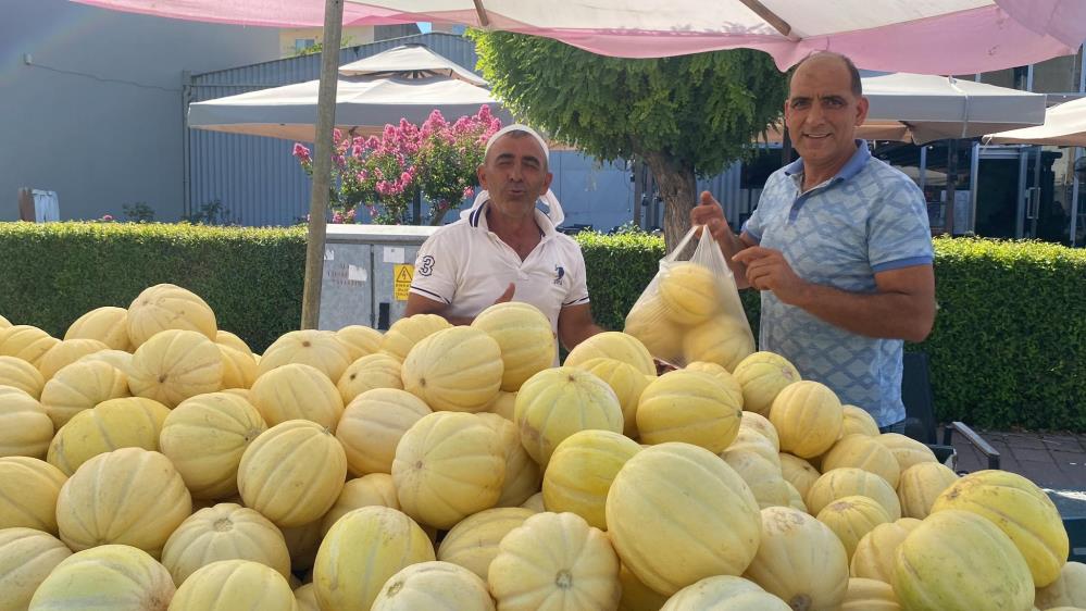 Gönen kavunu tezgahlarda