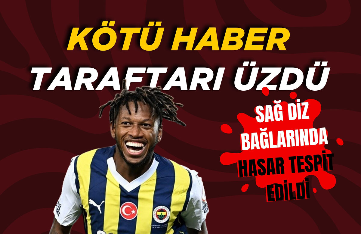 FENERBAHÇE’DE FRED ŞOKU: SAĞ DİZ BAĞLARINDA HASAR TESPİT EDİLDİ