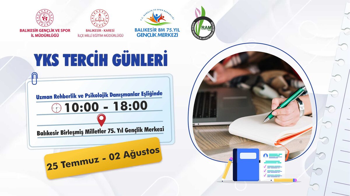 KARESİ RAM VE GENÇLİK MERKEZİ’NDEN ÖĞRENCİLERE TERCİH REHBERLİĞİ