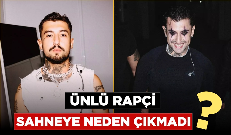 KATILIMI AZ BULDUĞU İÇİN SAHNEYE ÇIKMAYAN RAPÇİ MOTİVE ALANI TERK ETTİ