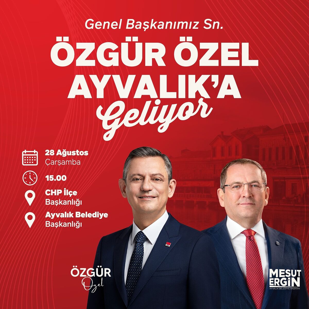 “ÖZGÜR ÖZEL’İ AĞIRLAMAKTAN ONUR DUYUYORUZ”