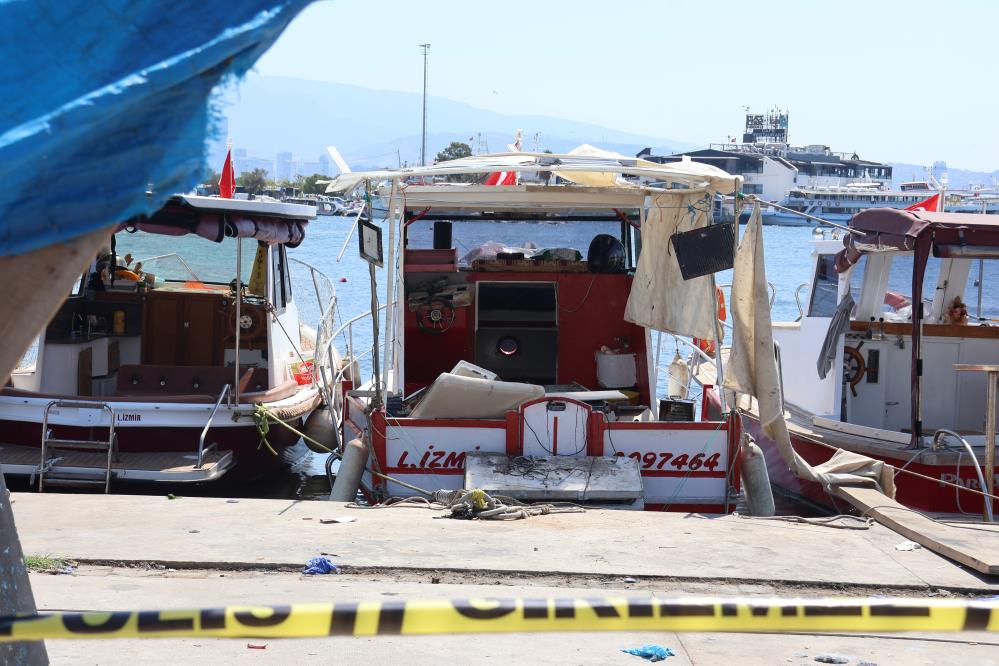 İzmir Karşıyaka’daki balıkçı barınağında