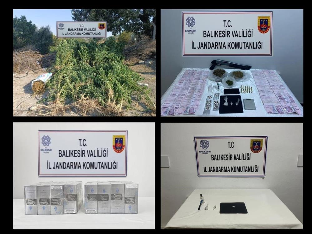 BALIKESİR’DE KAÇAKÇILIK VE UYUŞTURUCU MADDE SUÇLARINA YÖNELİK OPERASYON