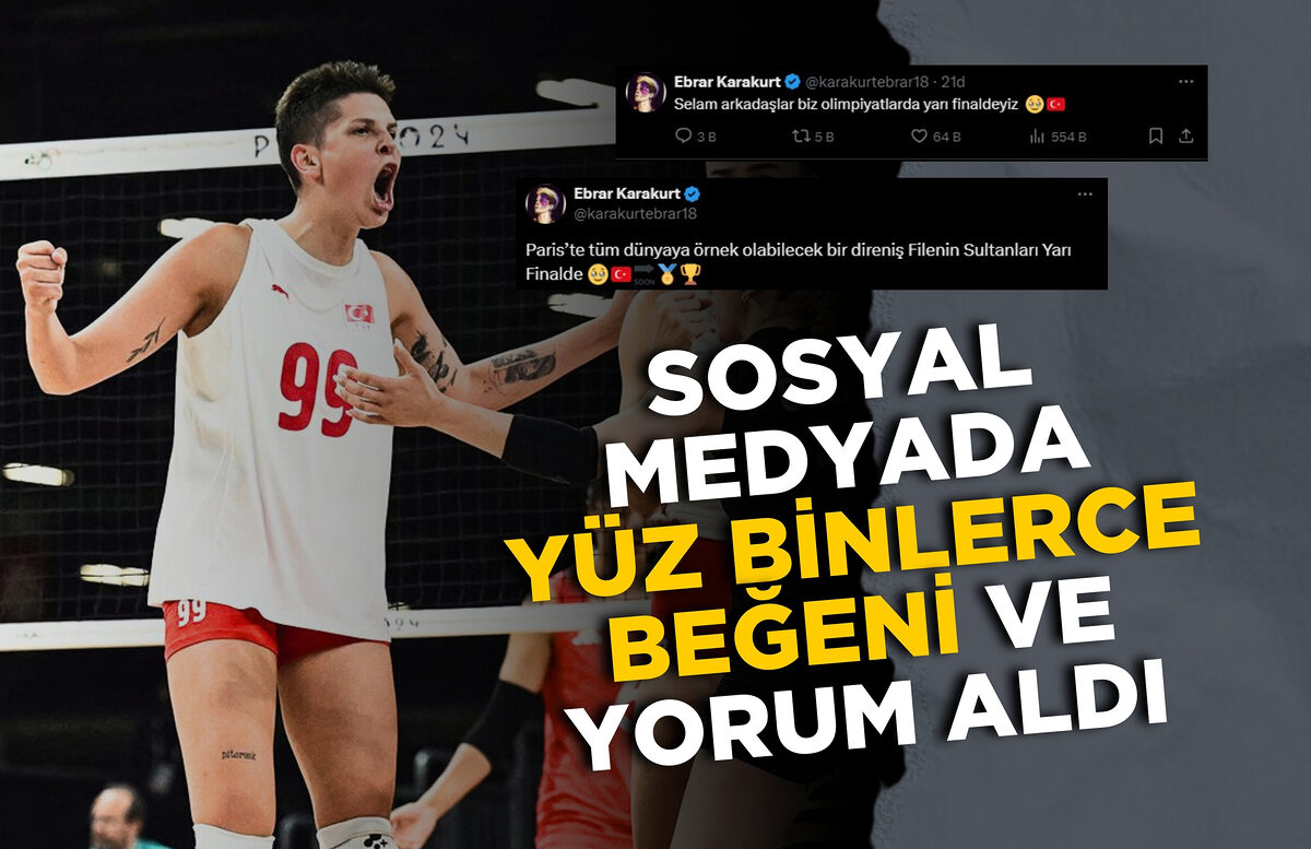 EBRAR KARAKURT YARI FİNAL SEVİNCİNİ SOSYAL MEDYADA YAŞADI! “SELAM ARKADAŞLAR BİZ OLİMPİYATLARDA YARI FİNALDEYİZ”