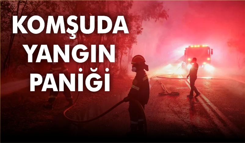 KOMŞUDA YANGIN PANİĞİ