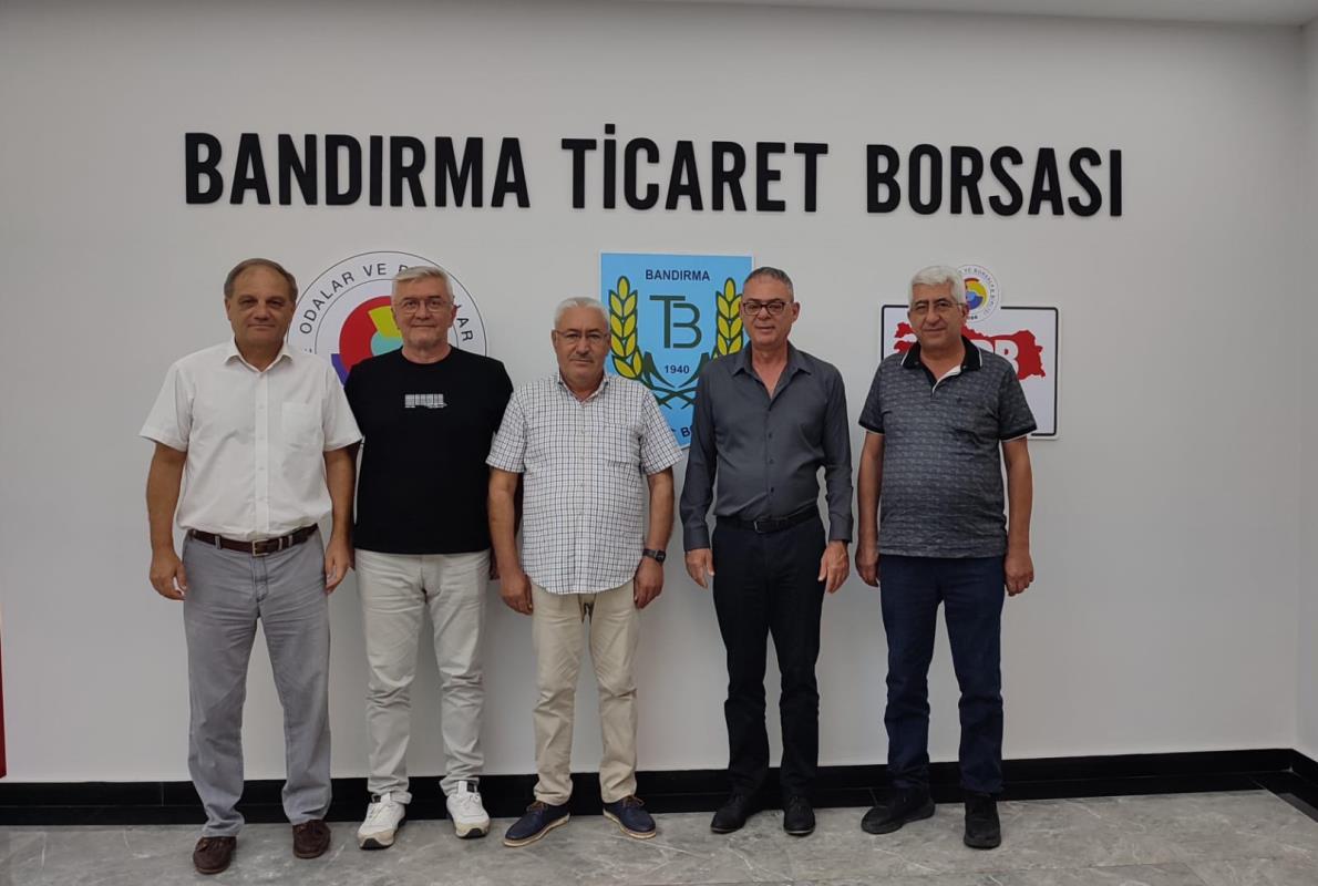 SOĞAN ÜRETİCİLERİNDEN BANDIRMA TİCARET BORSASI’NA ZİYARET