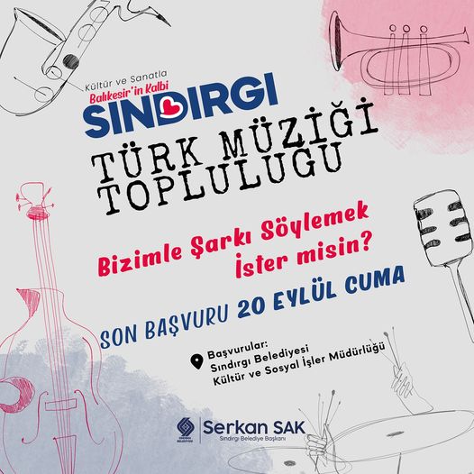 SINDIRGI’DA TÜRK MÜZİĞİ TOPLULUĞU’NA KATILMA FIRSATI