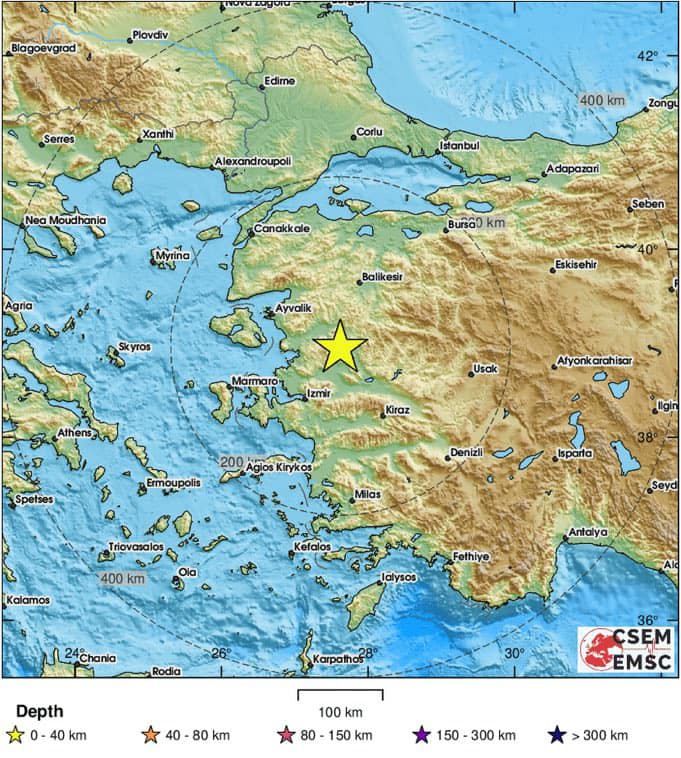 Manisa’nın Akhisar ilçesinde 4.7