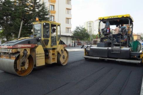 Kayseri Melikgazi’nin yolları yenileniyor