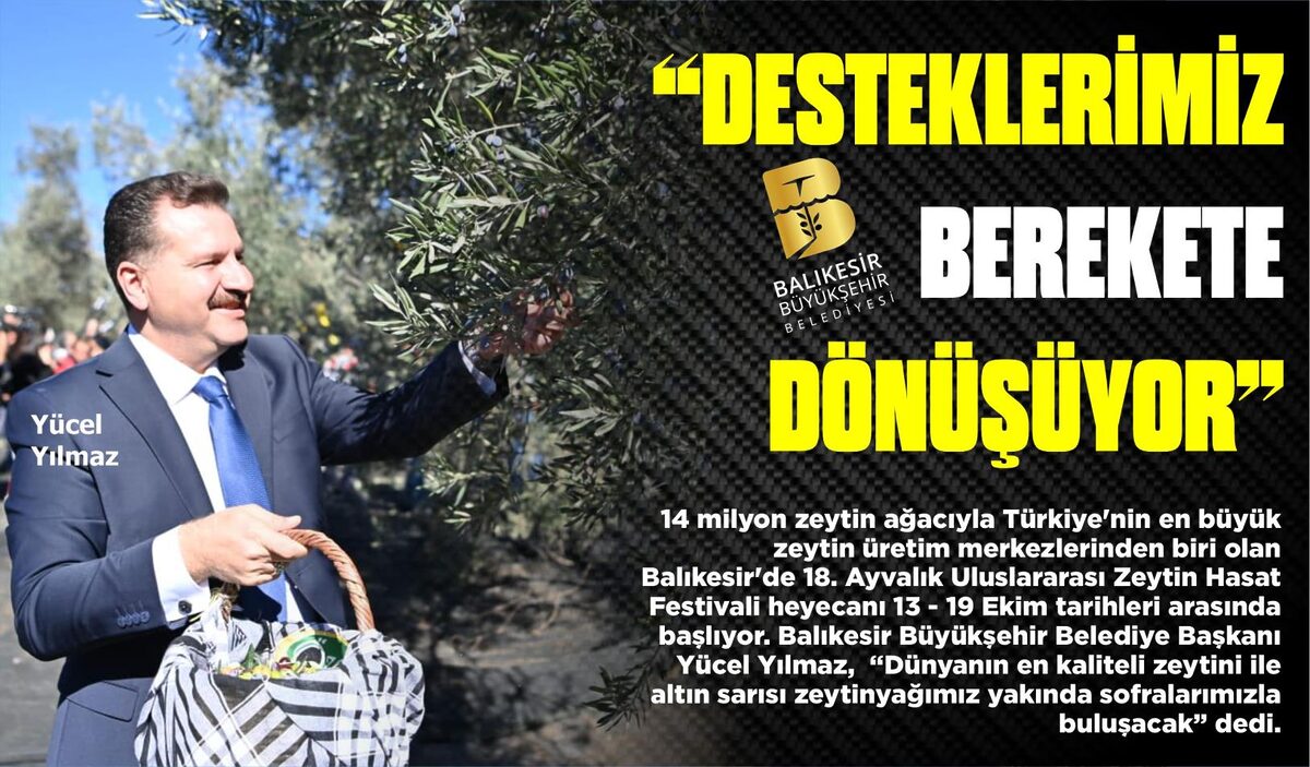 “DESTEKLERİMİZ BEREKETE DÖNÜŞÜYOR”