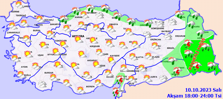 1729372492 575 Meteorolojiden 12 il icin kuvvetli uyari - Marmara Bölge: Balıkesir Son Dakika Haberleri ile Hava Durumu