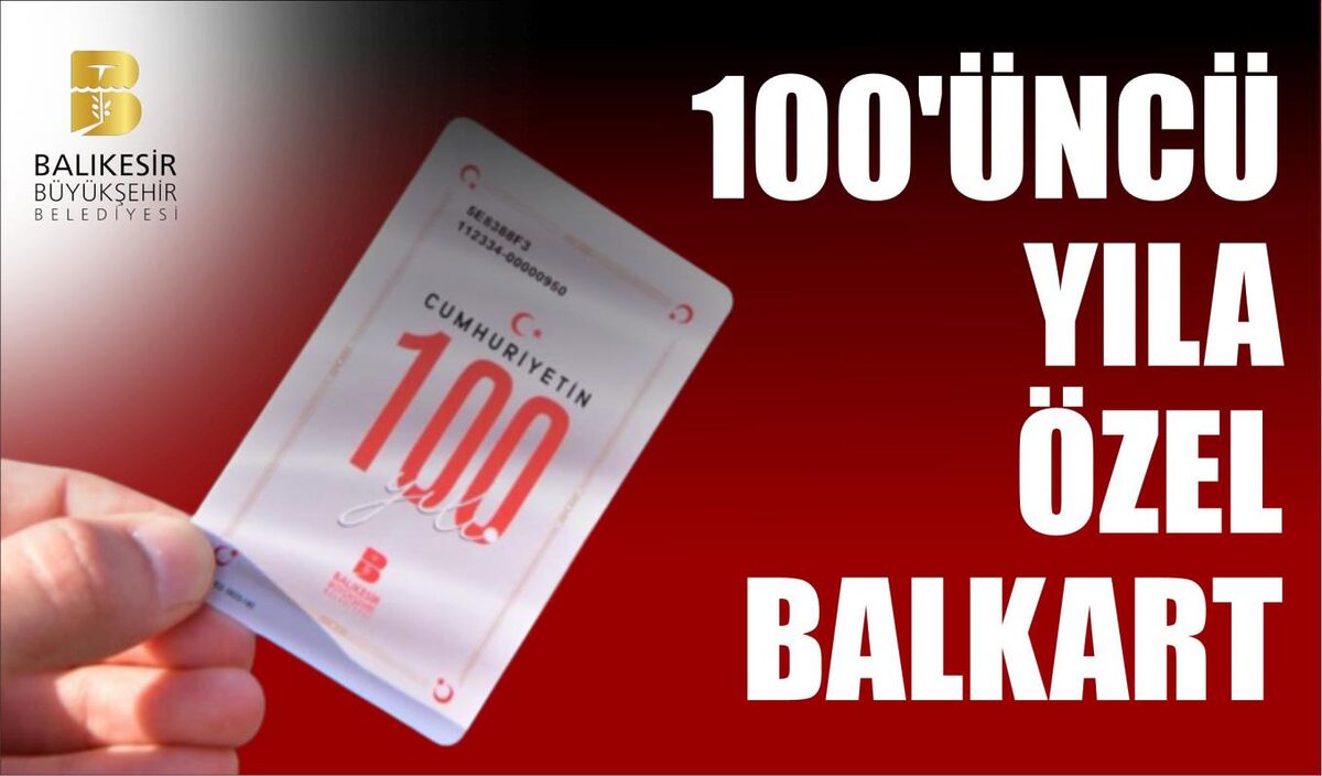 Üzerinde ‘Cumhuriyetin 100. Yılı’