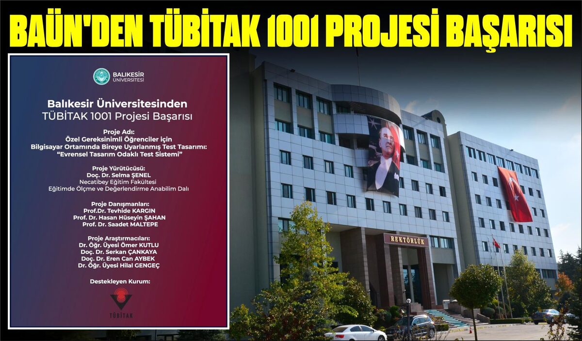 BAÜN’DEN TÜBİTAK 1001 PROJESİ BAŞARISI