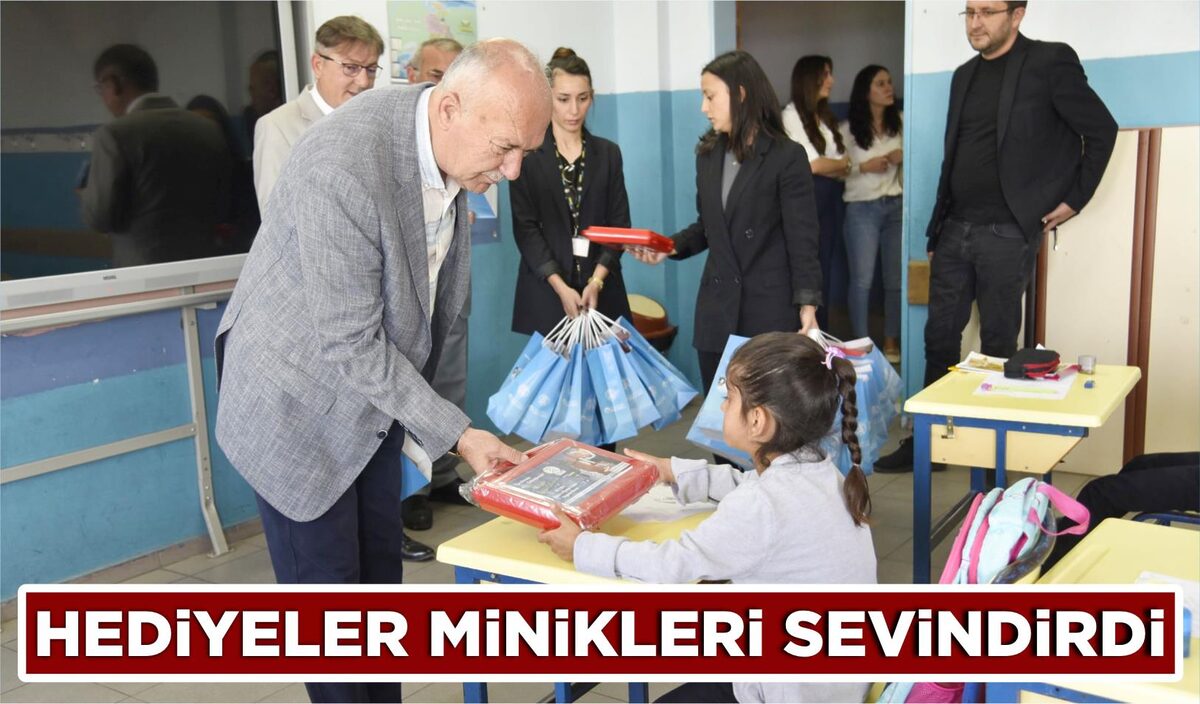 HEDİYELER MİNİKLERİ SEVİNDİRDİ