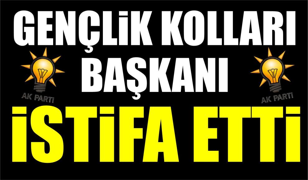 GENÇLİK KOLARI BAŞKANI İSTİFA ETTİ