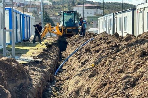 GASKİ’den depremzede ilçelerde altyapıyı iyileştirmeye devam