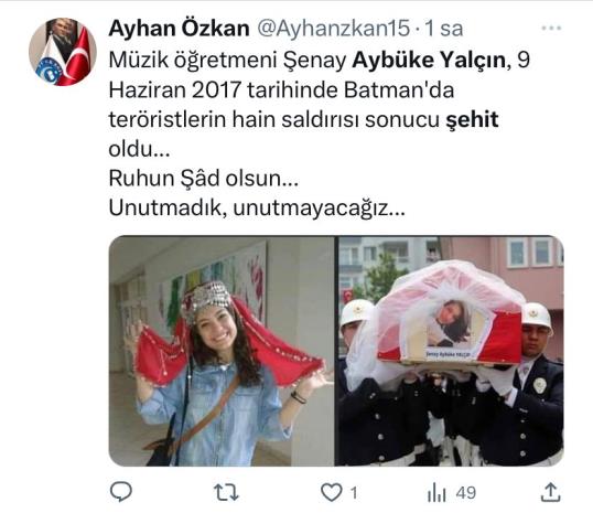 1729414499 967 SEHIT OGRETMEN AYBUKE YALCIN UNUTULMADI - Marmara Bölge: Balıkesir Son Dakika Haberleri ile Hava Durumu