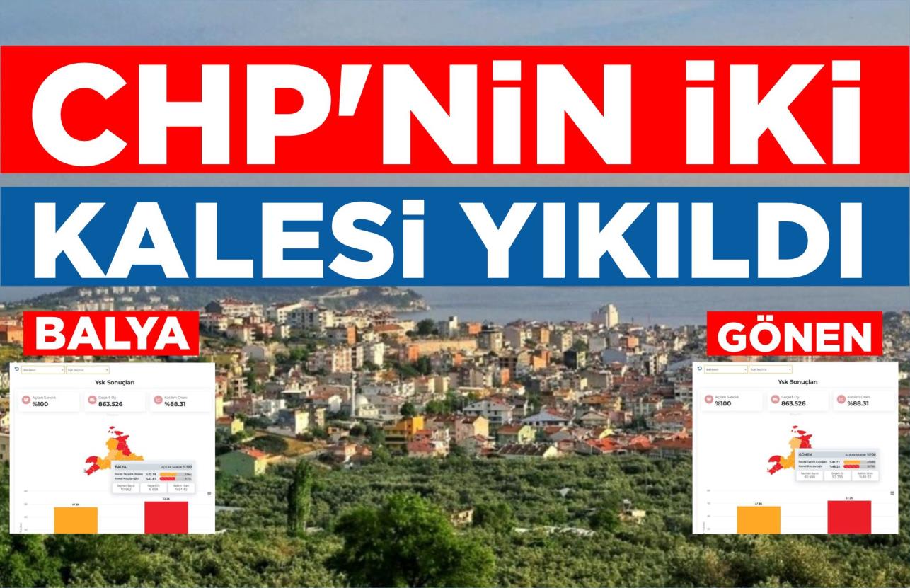 CHP’NİN İKİ KALESİ YIKILDI