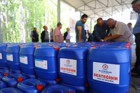 Denizli'de alabalık üreticisine 10 bin 300 litre dezenfeksiyon