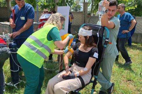 Edirne'de özel hastanede 'Acil Durum ve Afet Tatbikatı'