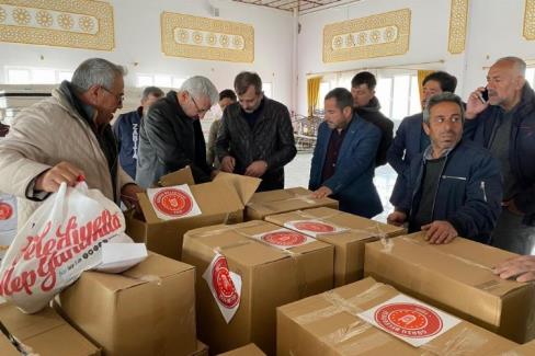 Başkan Işık üçüncü kez afet bölgesine gitti