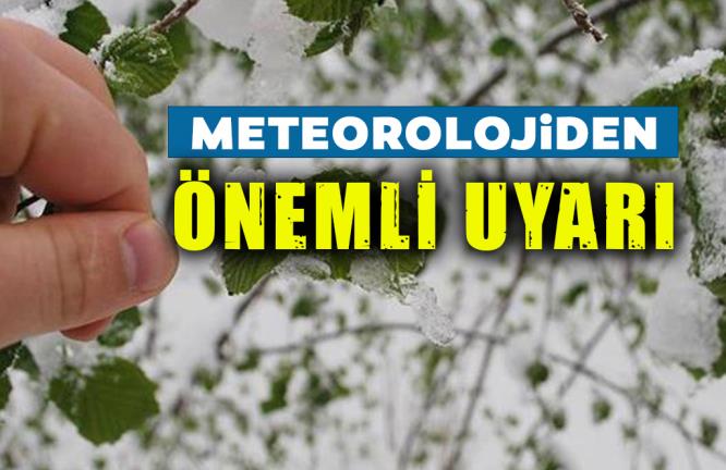 METEOROLOJİDEN ÖNEMLİ UYARI