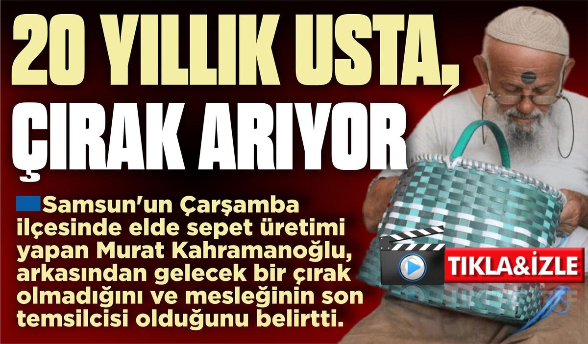 20 YILLIK USTA, ÇIRAK ARIYOR