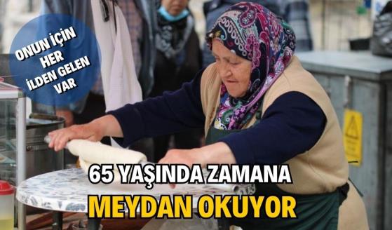 65 YAŞINDA ZAMANA MEYDAN OKUYOR