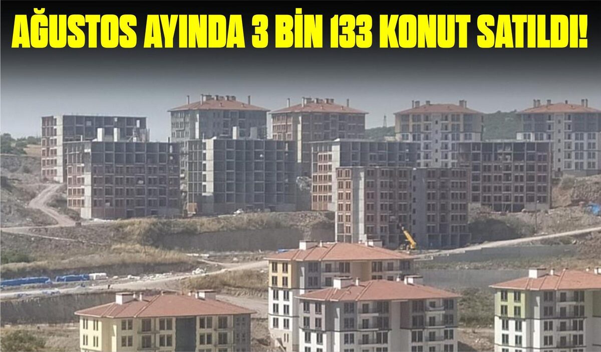 AĞUSTOS AYINDA 3 BİN 133 KONUT SATILDI!