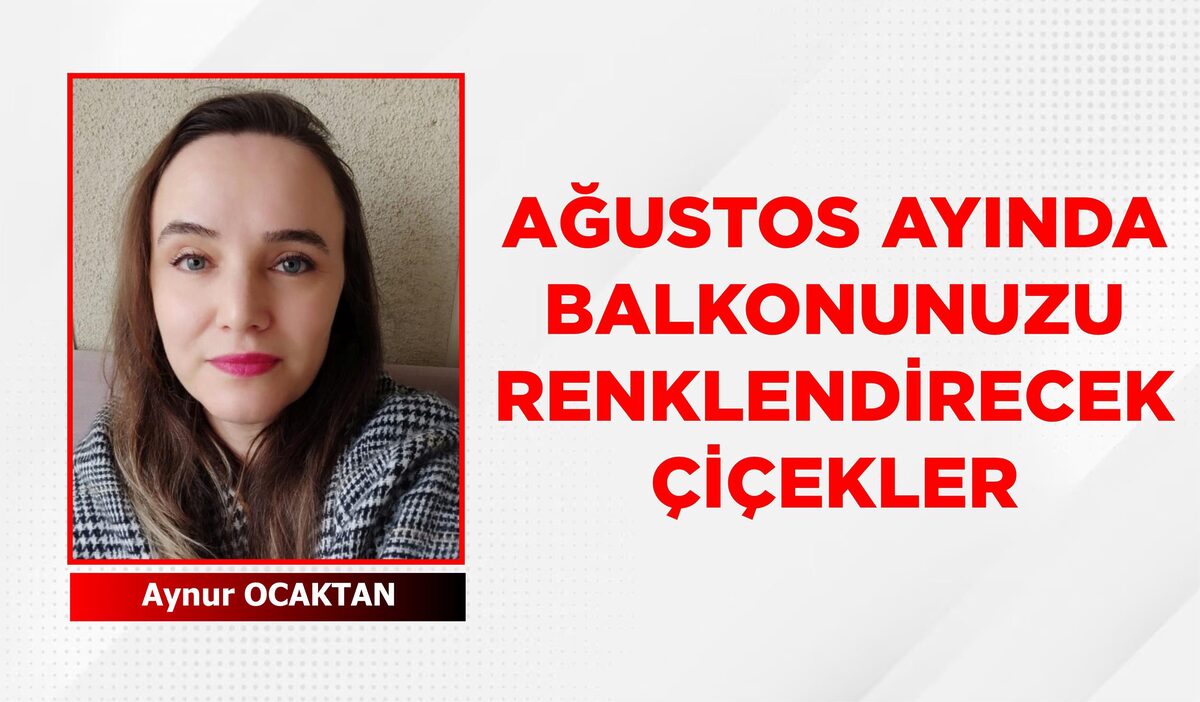 AĞUSTOS AYINDA BALKONUNUZU RENKLENDİRECEK ÇİÇEKLER