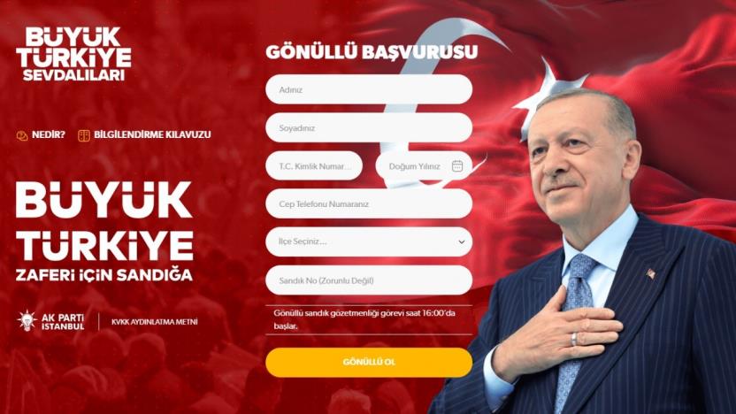 AK Parti İstanbul’dan vatandaşlara sandıklarda “gönüllü görev” daveti