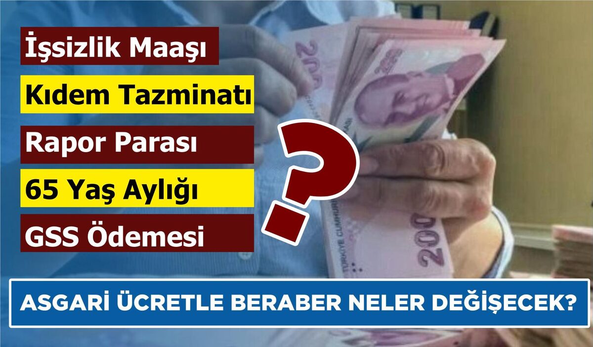 ASGARİ ÜCRET BELLİ OLDU…İŞSİZLİK MAAŞI NE KADAR OLACAK?