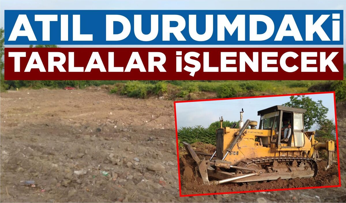 ATIL DURUMDAKİ TARLALAR İŞLENECEK