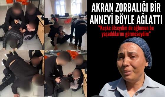 Akran zorbalığı bir anneyi böyle ağlattı!