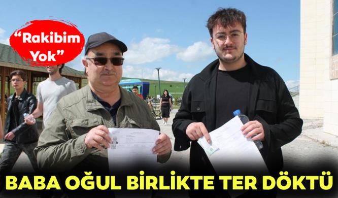 BABA OĞUL BİRLİKTE TER DÖKTÜ