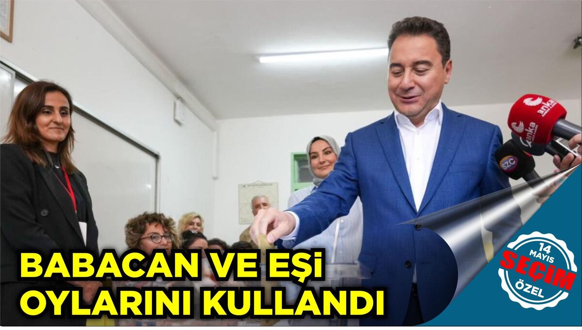 BABACAN VE EŞİ OYLARINI KULLANDI  