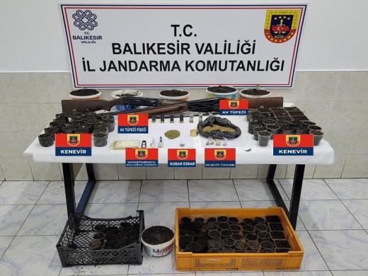 BALIKESİR’DE JANDARMADAN UYUŞTURUCU OPERASYONU  