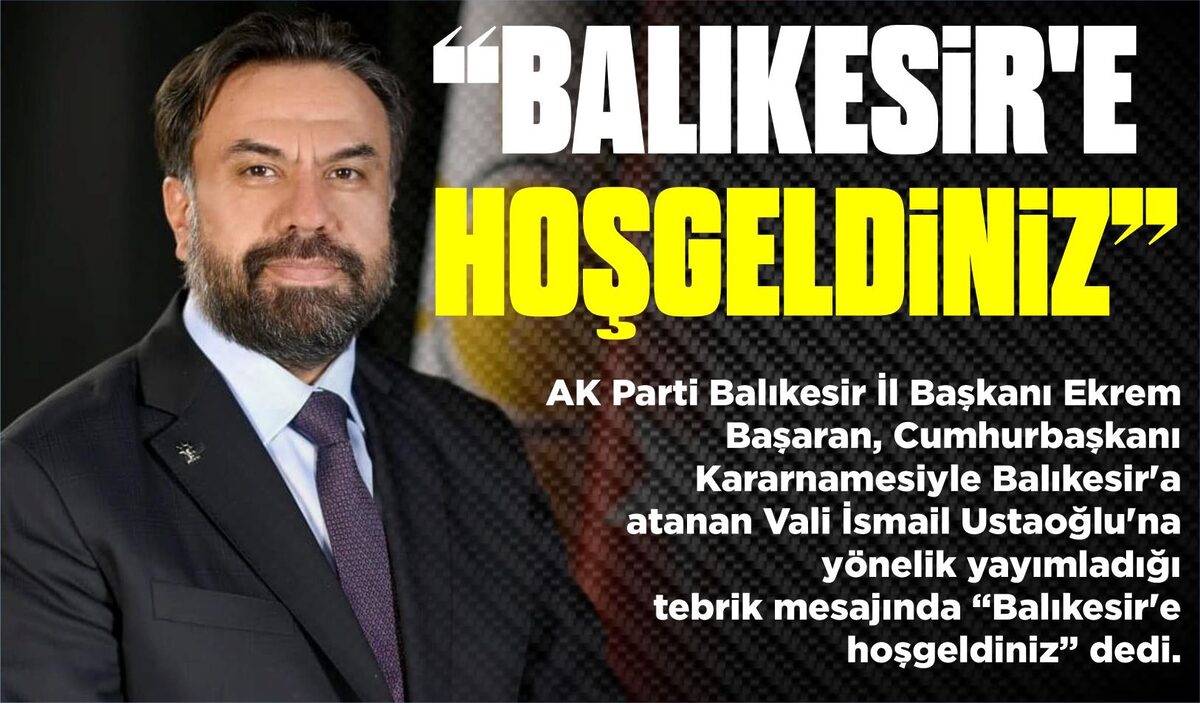 “BALIKESİR’E HOŞGELDİNİZ”