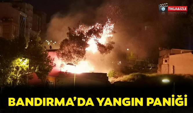 BANDIRMA’DA YANGIN PANİĞİ