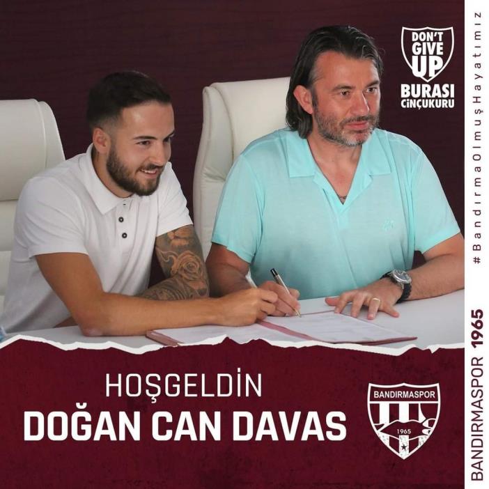 BANDIRMASPOR, DOĞAN CAN DAVAS’I TRANSFER ETTİ