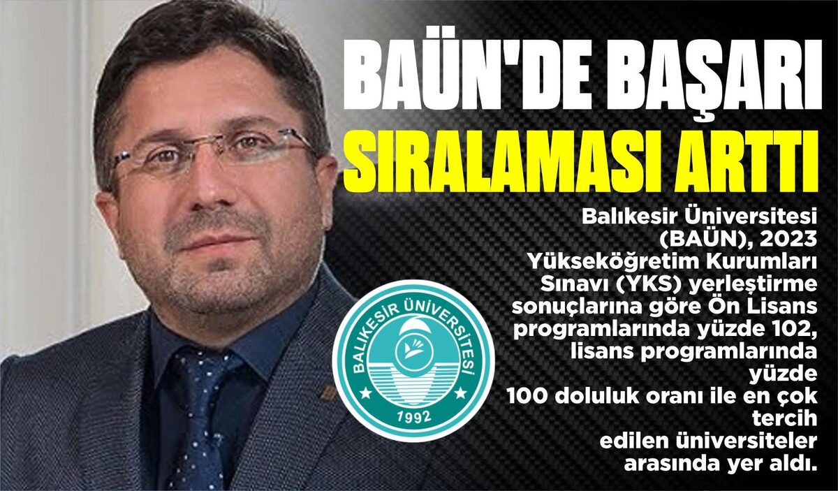 BAÜN’DE BAŞARI SIRALAMASI ARTTI 