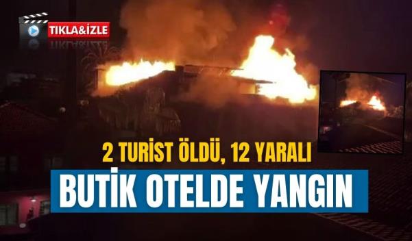 BUTİK OTELDE YANGIN