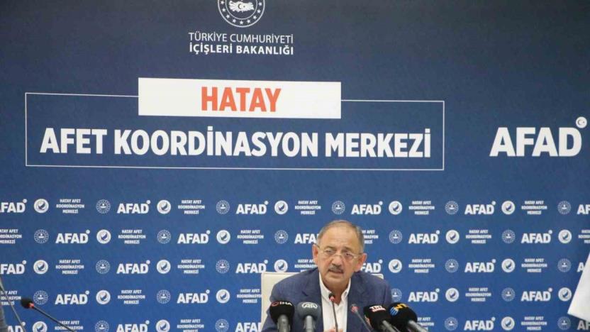 Bakan Özhadeki: “Hatay’ı eski haline kavuşturmak bizim görevimiz”