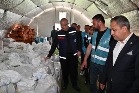 Başkan Ergün afet bölgesinde Ülkü Ocakları'nı ziyaret etti