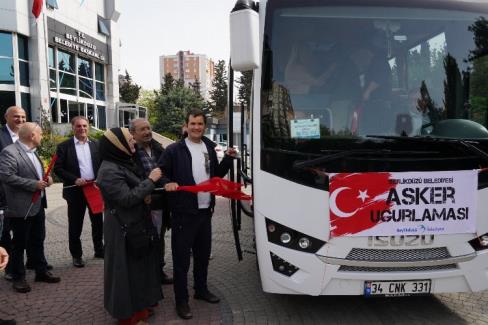 Beylikdüzü’nden askerler için temsili uğurlama